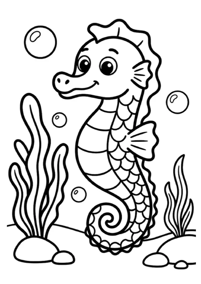 Desenhos para colorir fundo do mar para imprimir e colorir - imagem 9